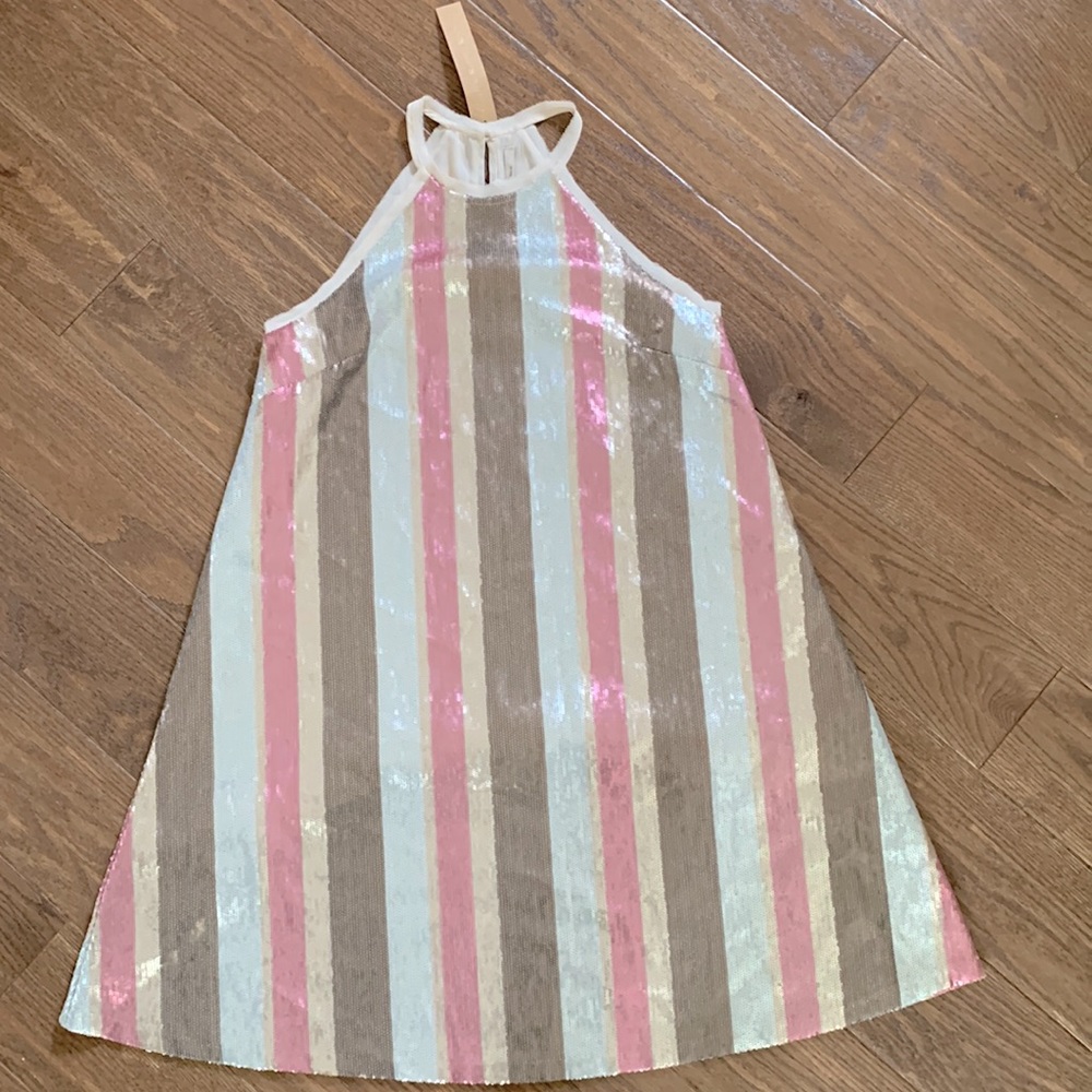 Rachel Roy sequined halter dress